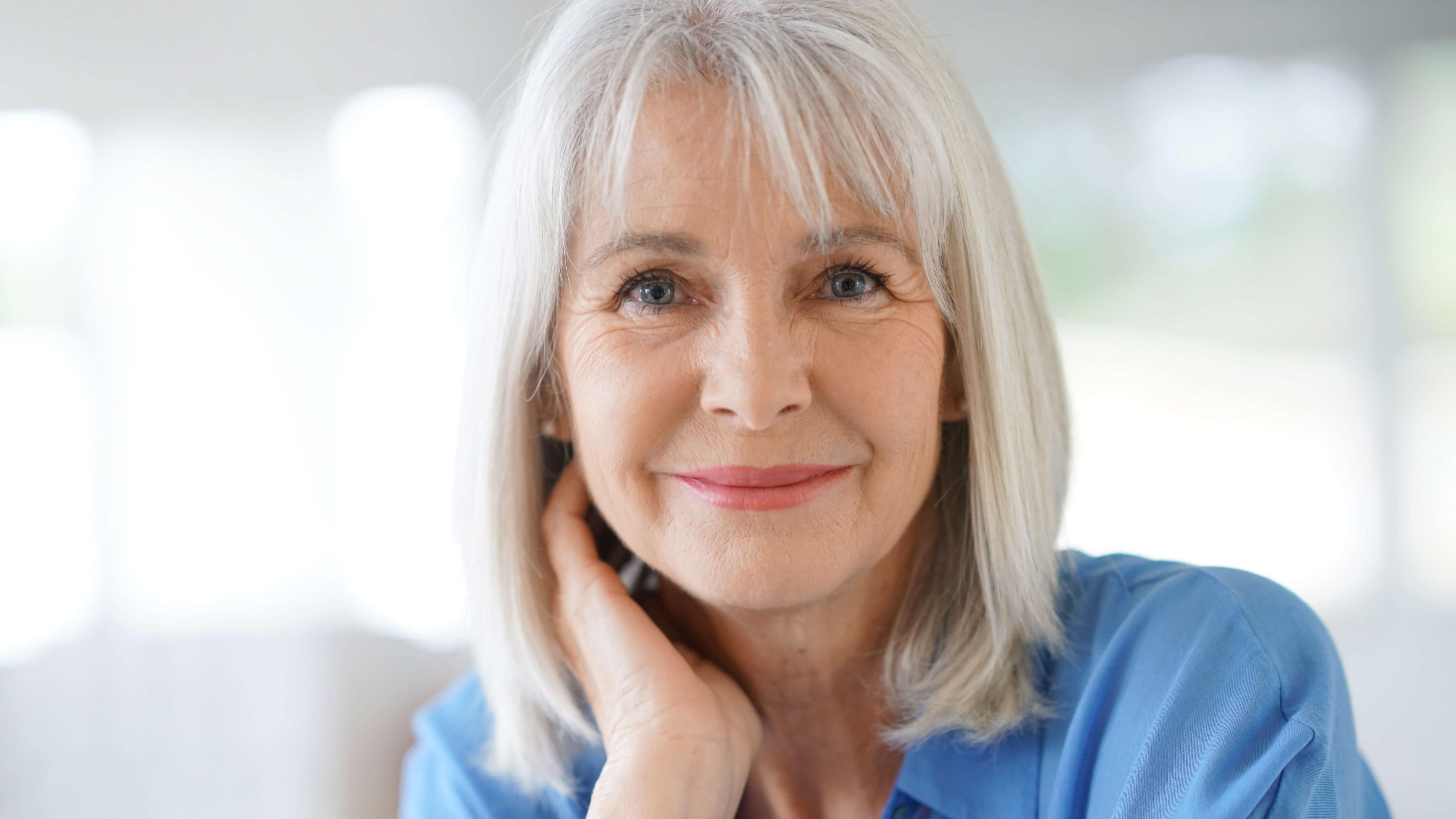 woman smiling